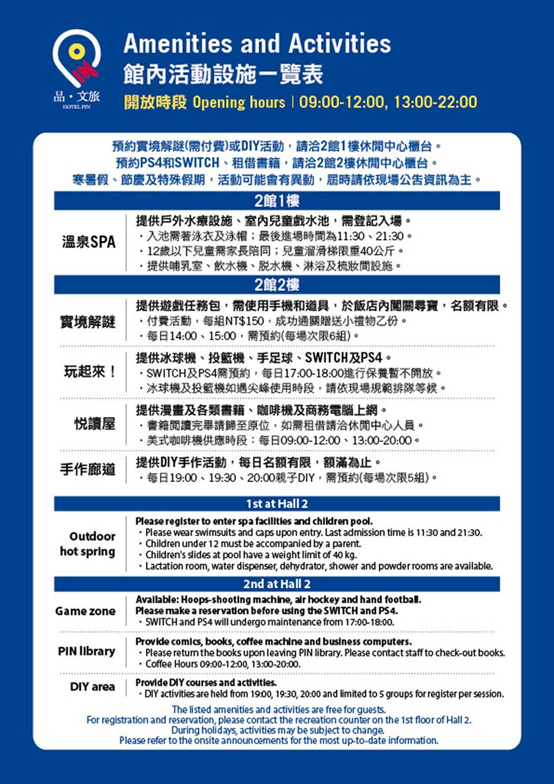 Overview of Facility Activities